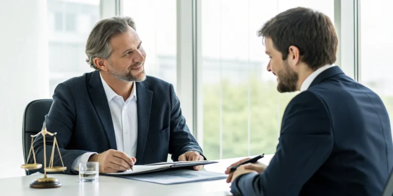 Slip and fall injuries lawyer explaining what to expect during a consultation.