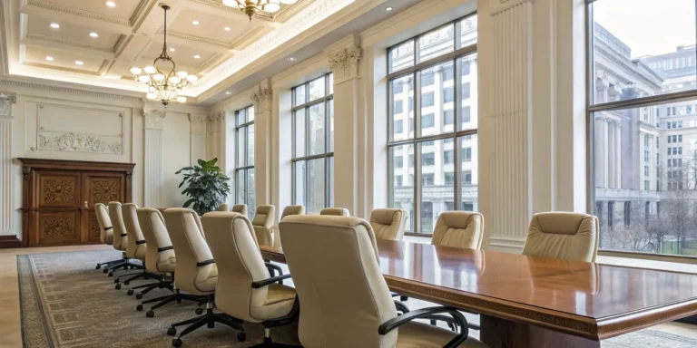 Conference room for a consultation with the best car accident lawyers in California.