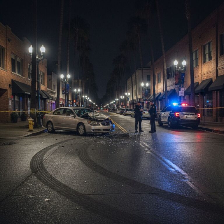 hit-and-run accident on California - variation 2