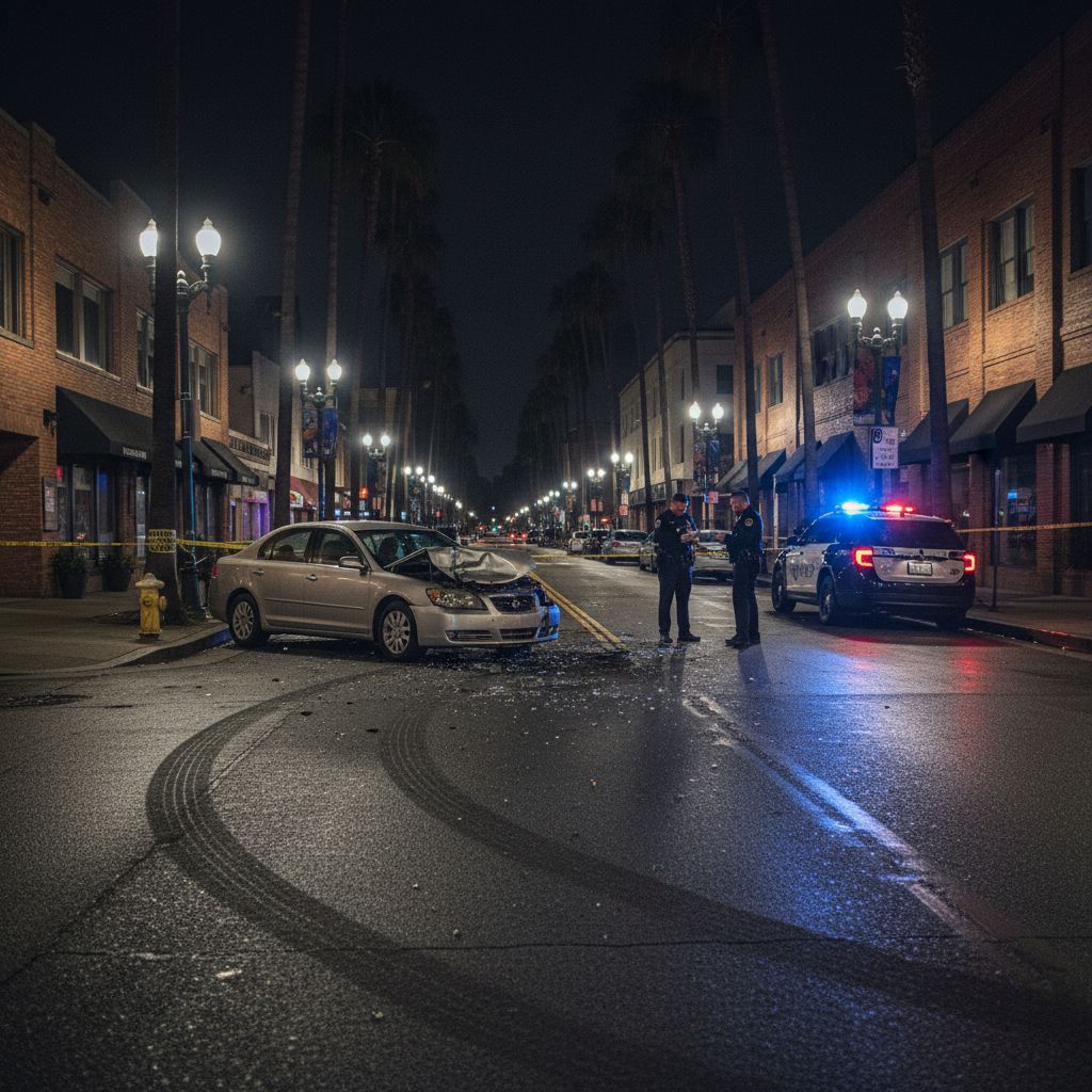 hit-and-run accident on California - variation 2