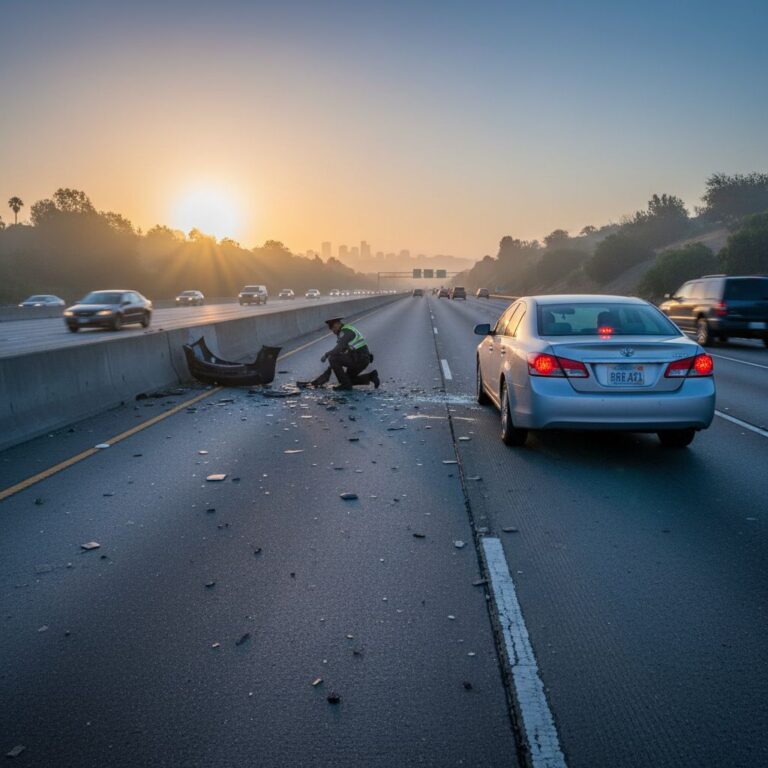 hit-and-run accident on California - variation 3