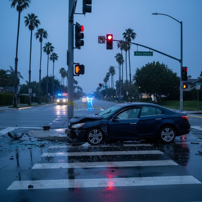 hit-and-run accident on California - variation 4