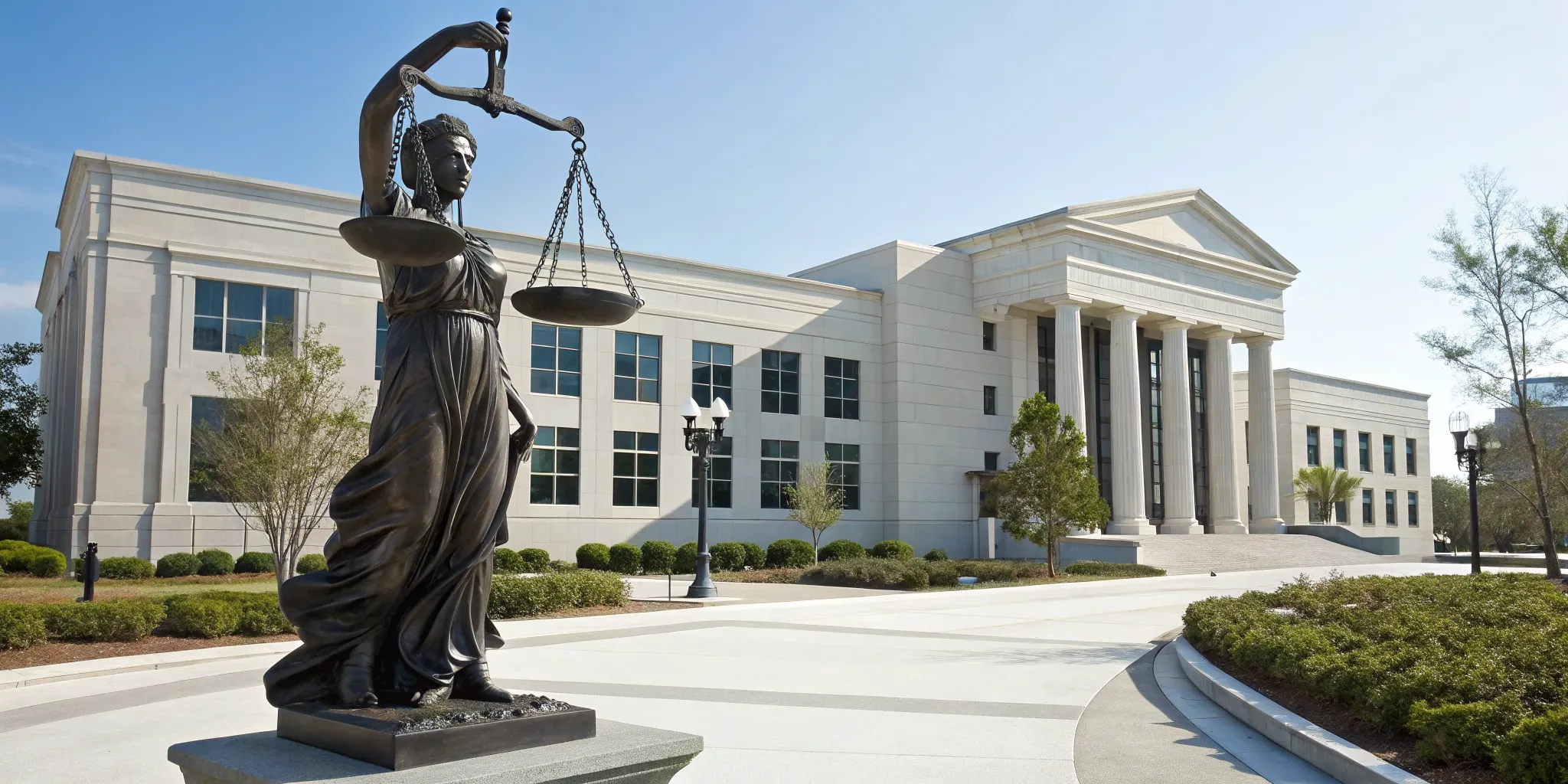Lady Justice statue representing the search for the best wrongful death attorney in California.