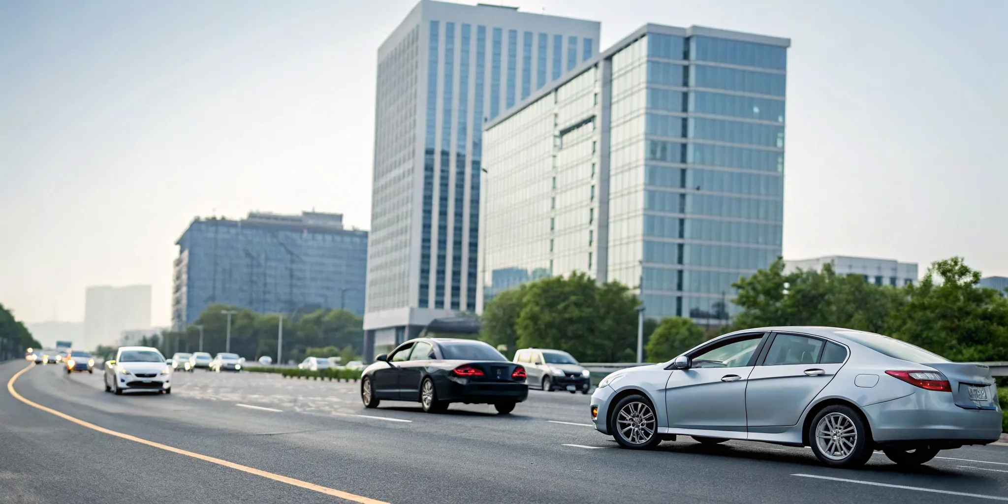 A car accident on a city street, a time when it is worth getting an attorney.
