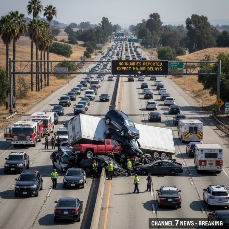 multi-vehicle accident on California - variation 2