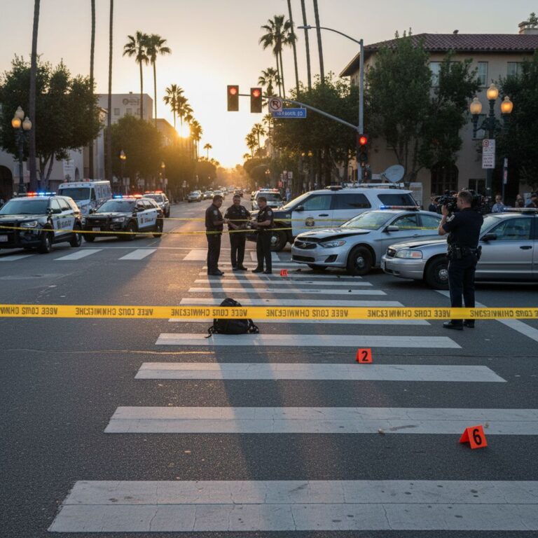 pedestrian accident on California - variation 2