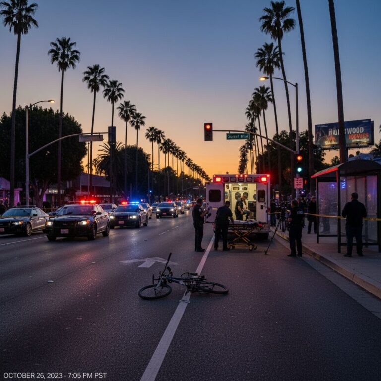 pedestrian accident on California - variation 4